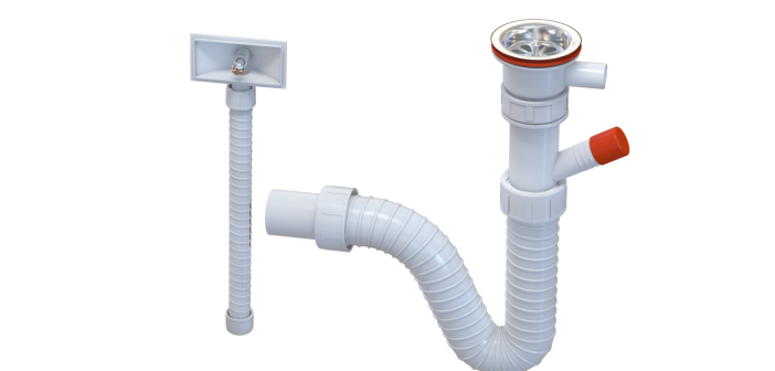 Sifon 1/1 sudopere ISAFLEX sa prelivom i prikljuckom 2218